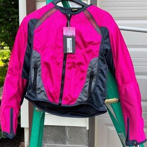 Icon Anthem Women's Mesh Motorcycle Jacket - Pink